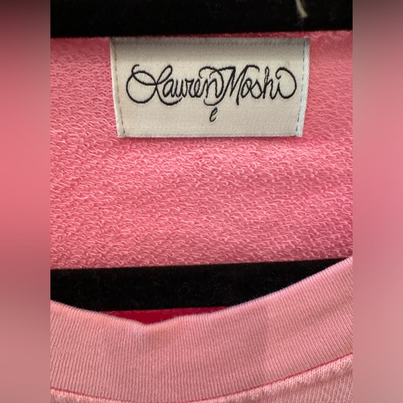 Lauren Moshi Large Pink Open Lip Spalding Sweatshirt. 💗⚡️ - Picture 4 of 5